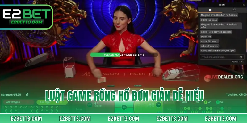 Luật game rồng hổ đơn giản dễ hiểu